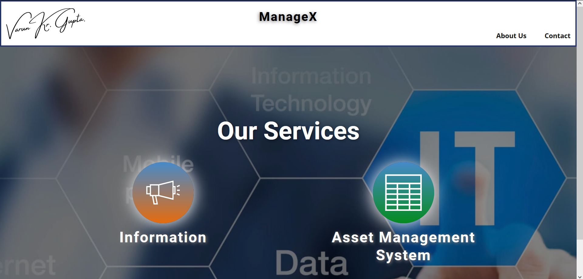 ManageX project screenshot